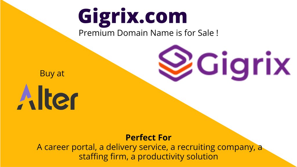 Dev3Jadhav's tweet image. Gigrix.com - Acquire Now!
alter.com/names/gigrix.c…
#domainnames #domainnameforsale #domainname #domainnamesforsale