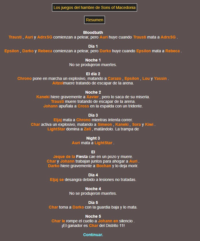 sonsofmacedonia's tweet photo. 🧲Buenas noches !! 🧲
Hoy tuvo lugar los Juegos del Hambre de Sons of Macedonia, ¡aquí los resultados de nuestros miembros!

1.- Chrono
2.- Sora
3.- Char
4.- Xavier
5.- Bochan
GGs! https://t.co/dN8KjQOFRs
