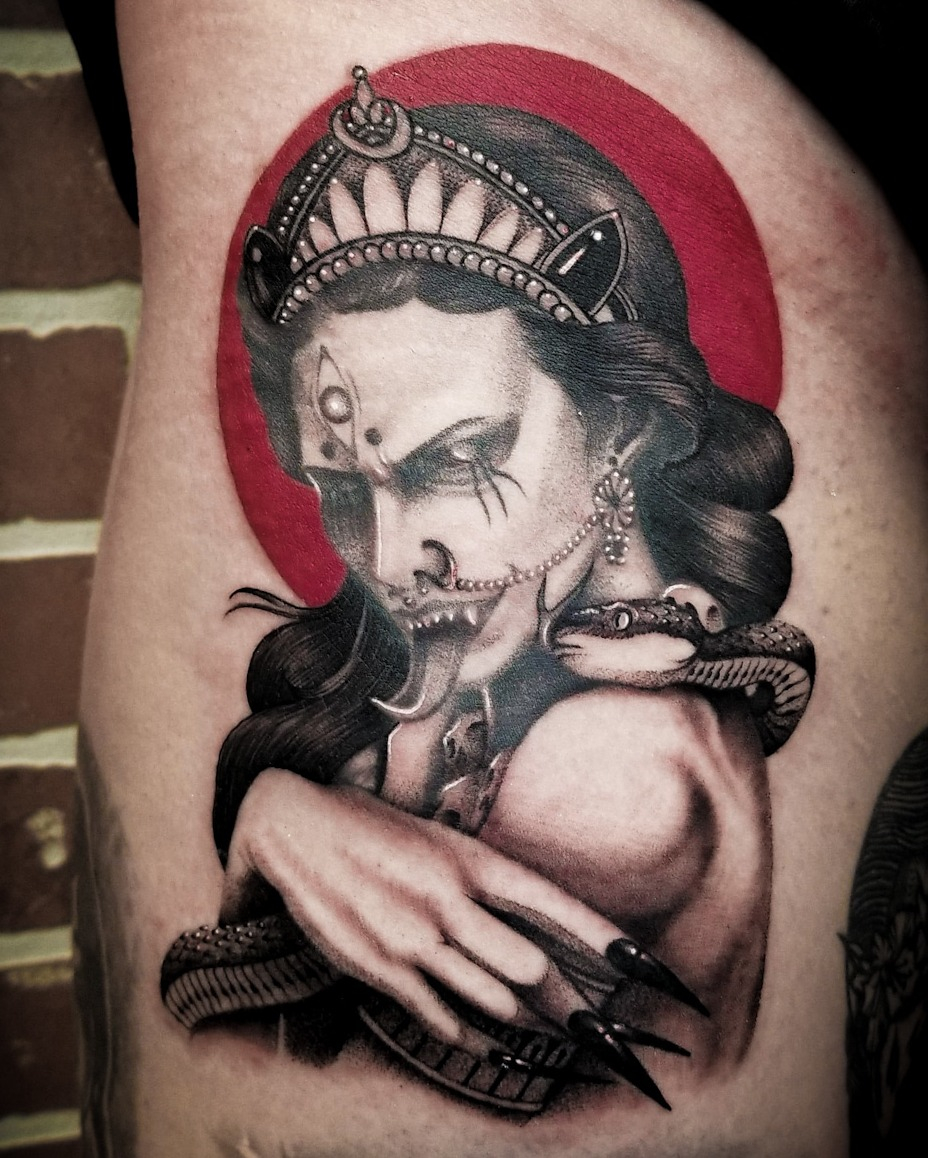 Kali tattoo in progress : r/TattooDesigns