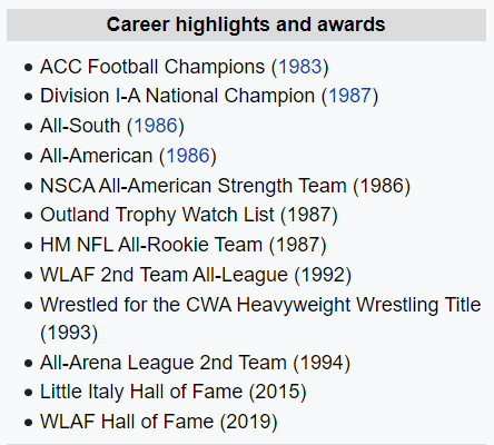 DanSileoShow's tweet photo. Just was sent this from #Wikipeda...I said #BigSilz..lol
@CanesFootball @Buccaneers @OfficialAFL #WLAF @CFL https://t.co/vqOlYlsNKw