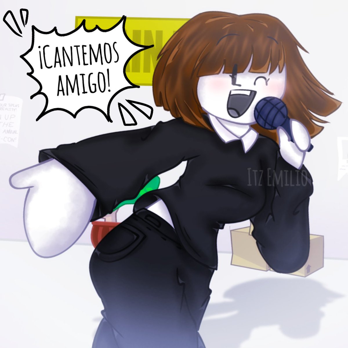 Itz_emilioartz's tweet photo. "Sing friend!"
(I used google translate-)
Fanart for EEYM's BFB mod!
I was hella confused if her pants and shirt were connected but I asked EEYM and he said they weren't LOL
#BFDI #BFB #TPOT #bfbfanart #bfbdora #objectshowcommunity #art #bfbart #fridaynightfunkin #bfbmod #FNF https://t.co/WlRM8ZerrS