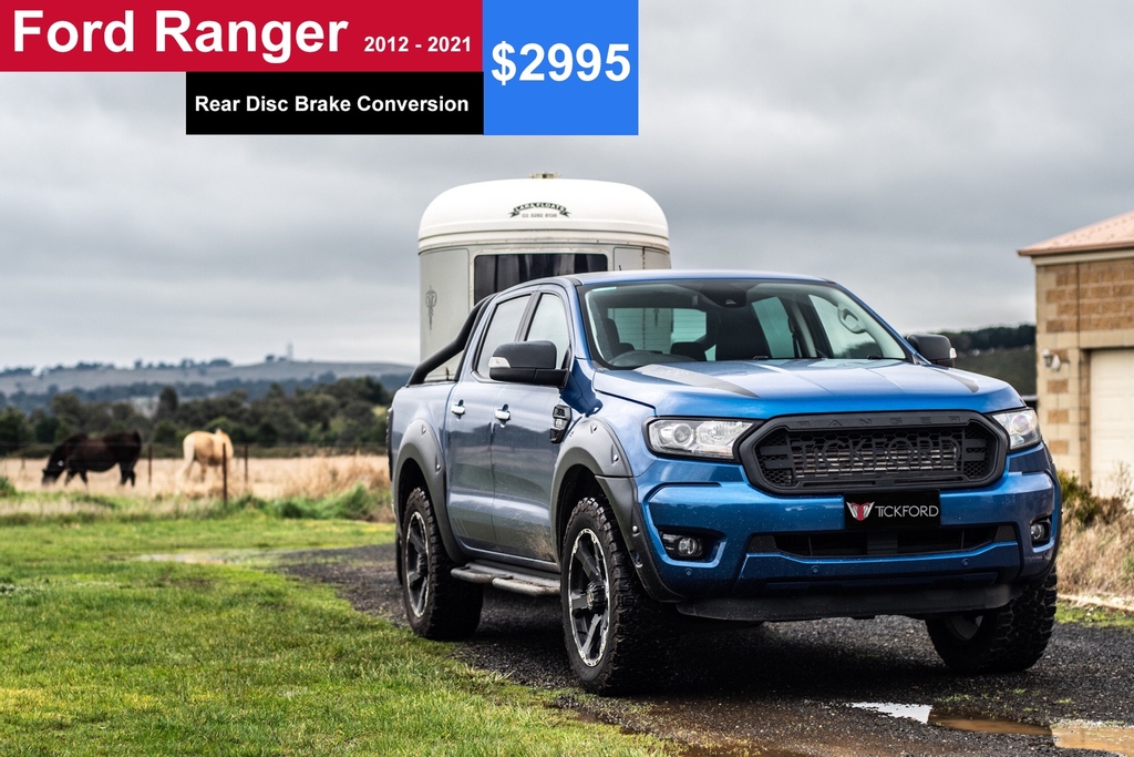 Tickford's tweet photo. Achieve better and safer braking, with Tickford. 

Upgrade to our Rear Disc Brakes at https://t.co/XcufqCNHhJ

#tickford #tickfordranger #ford #fordranger #ranger #reardiscbrakes #brakes #rangerbrakes #rangerbrakeupgrade #safety #towing https://t.co/mOKHQ4Y4fc