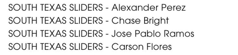 South Texas Sliders tweet media