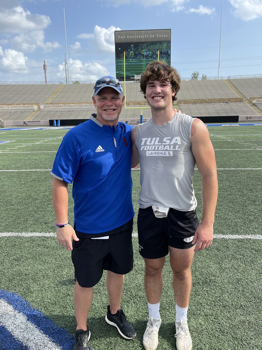 Trey Laurence (@trey_laurence15) on Twitter photo Thanks coach <a href="/CoachPMonty/">Philip Montgomery</a> <a href="/joe_gillespi3/">Joseph Gillespie</a> <a href="/CoachZachHanson/">Coach Zach Hanson</a> for having me at the Tulsa football camp! I look forward to being back soon! <a href="/TulsaFootball/">Tulsa Football</a> Thanks coach <a href="/CoachPMonty/">Philip Montgomery</a> <a href="/joe_gillespi3/">Joseph Gillespie</a> <a href="/CoachZachHanson/">Coach Zach Hanson</a> for having me at the Tulsa football camp! I look forward to being back soon! <a href="/TulsaFootball/">Tulsa Football</a>