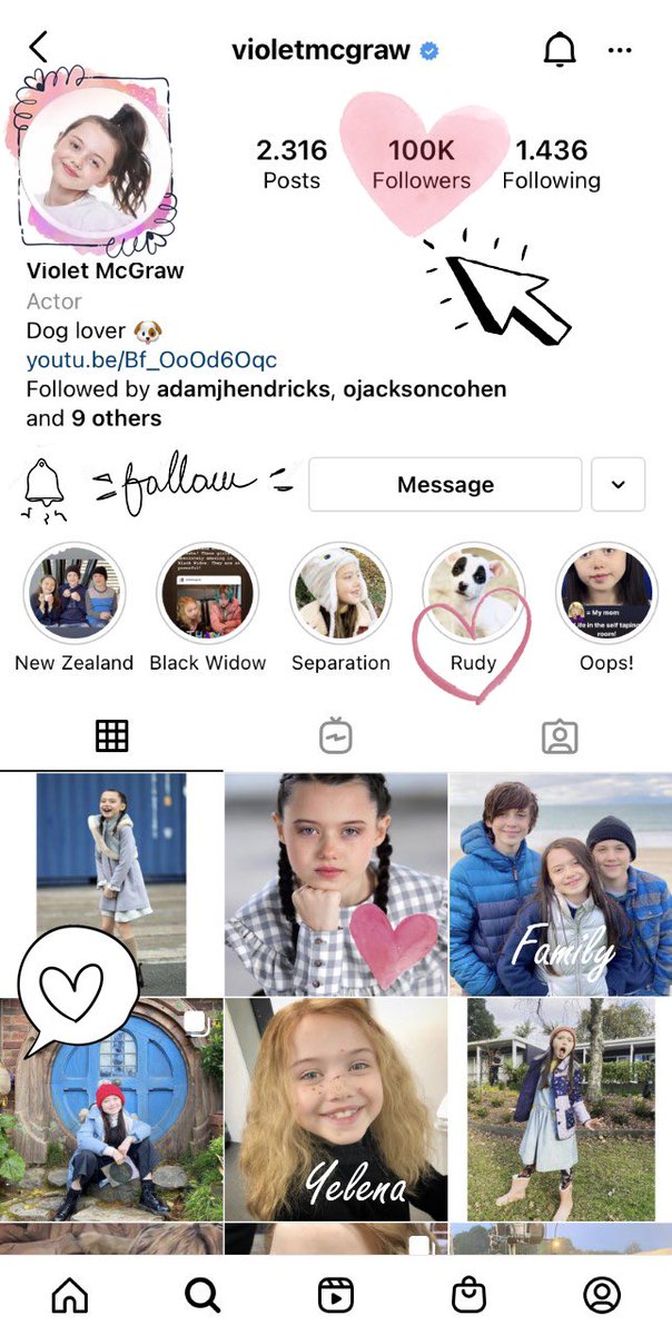 SoNotTheDrama's tweet photo. This cutie pie has reached 100k on #Instagram! Congratulations @VioletMcgraw! π You are a superstar!πGO FOLLOW HER IG: @violetmcgraw π #BlackWidow #YoungYelena #MCU #SeparationMovie #M3GAN #GrummyMovie #OurFriend #TheHauntingOfHillHouse #KidsFashion https://t.co/Ne5mLdHDkC