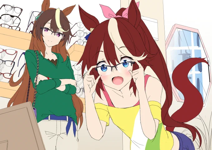 いつ完成させんねんっていうテイオーとルドルフ('ω') 