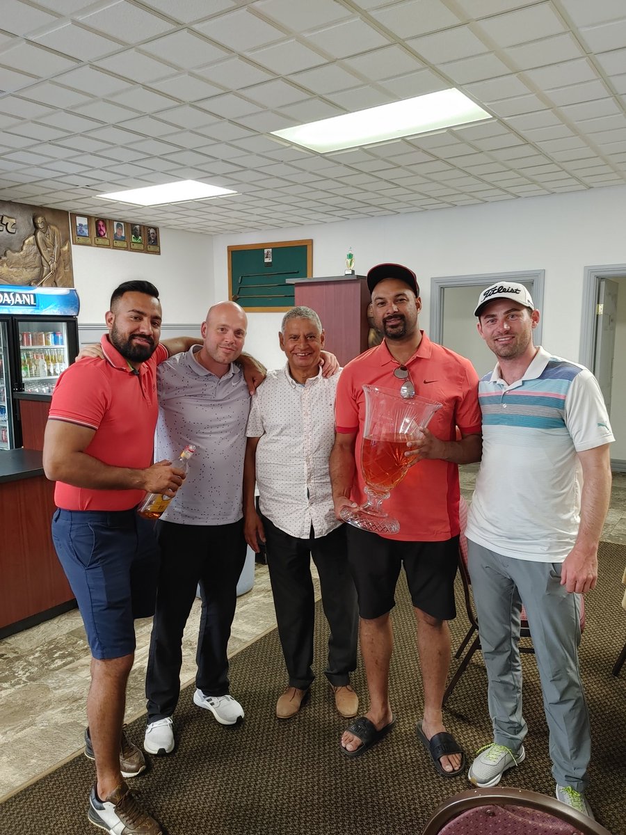 Congrats to my friend Paul Dhaliwal and his team for winning the Surjan Singh Sanghera inaugural annual <a href="/BreakSilenceAB/">Breaking the Silence</a> golf tournament with a score of -18. Exceptional work by the organizers Raju Virk and his team. <a href="/YEGEvents/">YEGEvents</a> #Yegcc <a href="/LegendsGC/">Legends Golf Club</a>