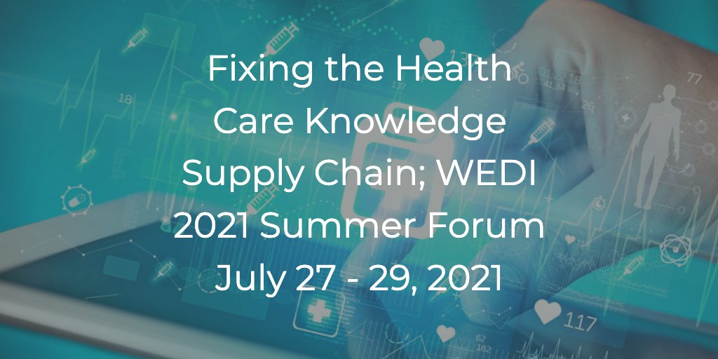Get Free AAFP Members-only access to this premier #HealthIT Event! Registration is now open for the virtual event Fixing the Health Care Knowledge Supply Chain; WEDI 2021 Summer Forum, July 27 - July 29. All AAFP members can participate free of charge.  ow.ly/opkh50FCFyx