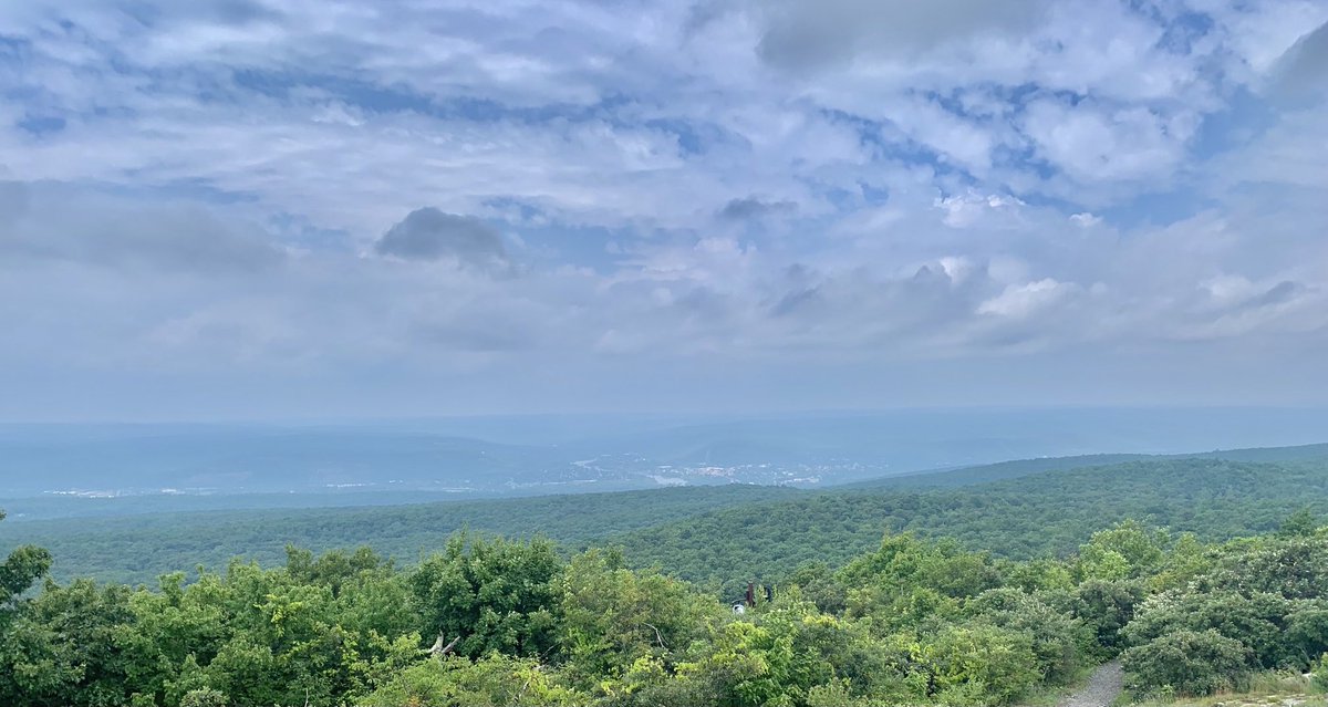 erikableiberg's tweet photo. Got to spend a few minutes above the tree line today. I meditated on the natural beauty of western ⁦@NJGov⁩, found a few moments of quiet and counted my blessings. #perspective #HighPointStatePark https://t.co/0LGv87SENG