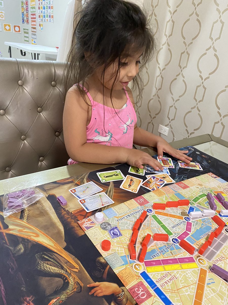 MBoardgaming's tweet photo. Sunday hairdo, #tickettoride #london #tickettoridelondon https://t.co/co0psMdKGF