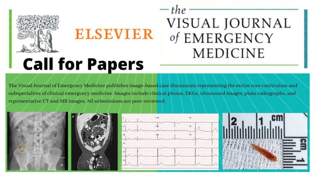 Do you have a case with an interesting visual diagnosis? Consider submitting to the Visual Journal of Emergency Medicine! sciencedirect.com/journal/visual…
#Medtwitter #FOAMed #EMBound #emergencymedicine #research #visual #diagnosis
#Physicianassistants #paramedics #nursepractitioners
