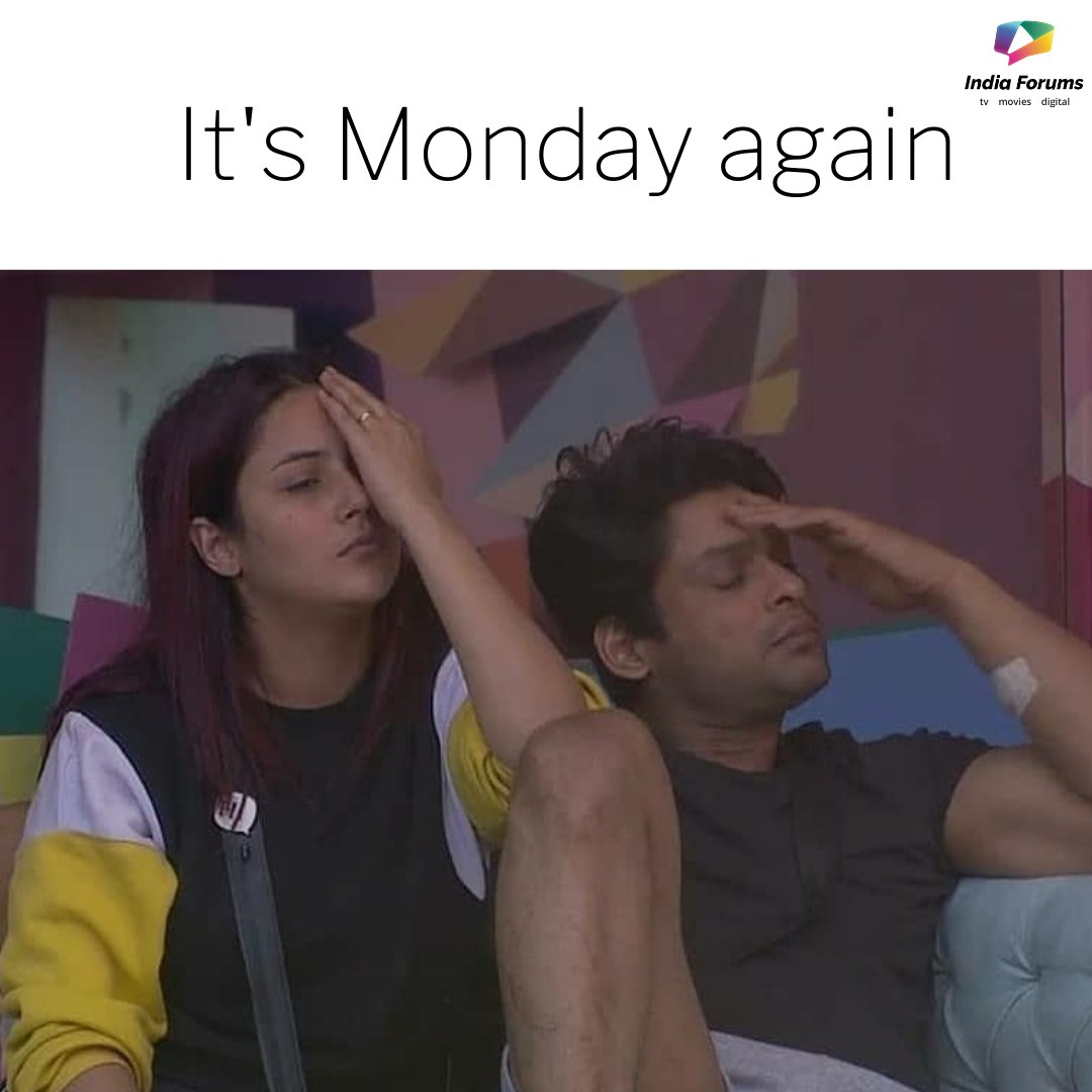 Back to the grind! 🤦🏼‍♀️ #MondayMood
<a href="/ishehnaaz_gill/">Shehnaaz Gill</a> <a href="/sidharth_shukla/">Sidharth Shukla</a> #ShehnaazGill #SidharthShukla