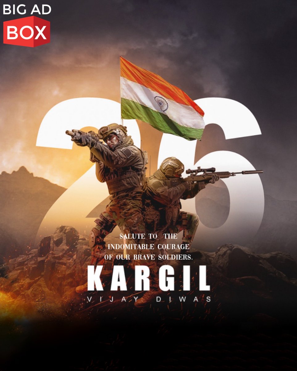 RavirajMahajan's tweet photo. Salute to the indomitable courage of our brave soldiers.
#KargilVijayDiwas #KargilVijayDiwas2021 #kargilvijaydivas #Kargil #KargilWar #IndianArmy #bigadbox #trygiga https://t.co/Lz3Ew3mLdq