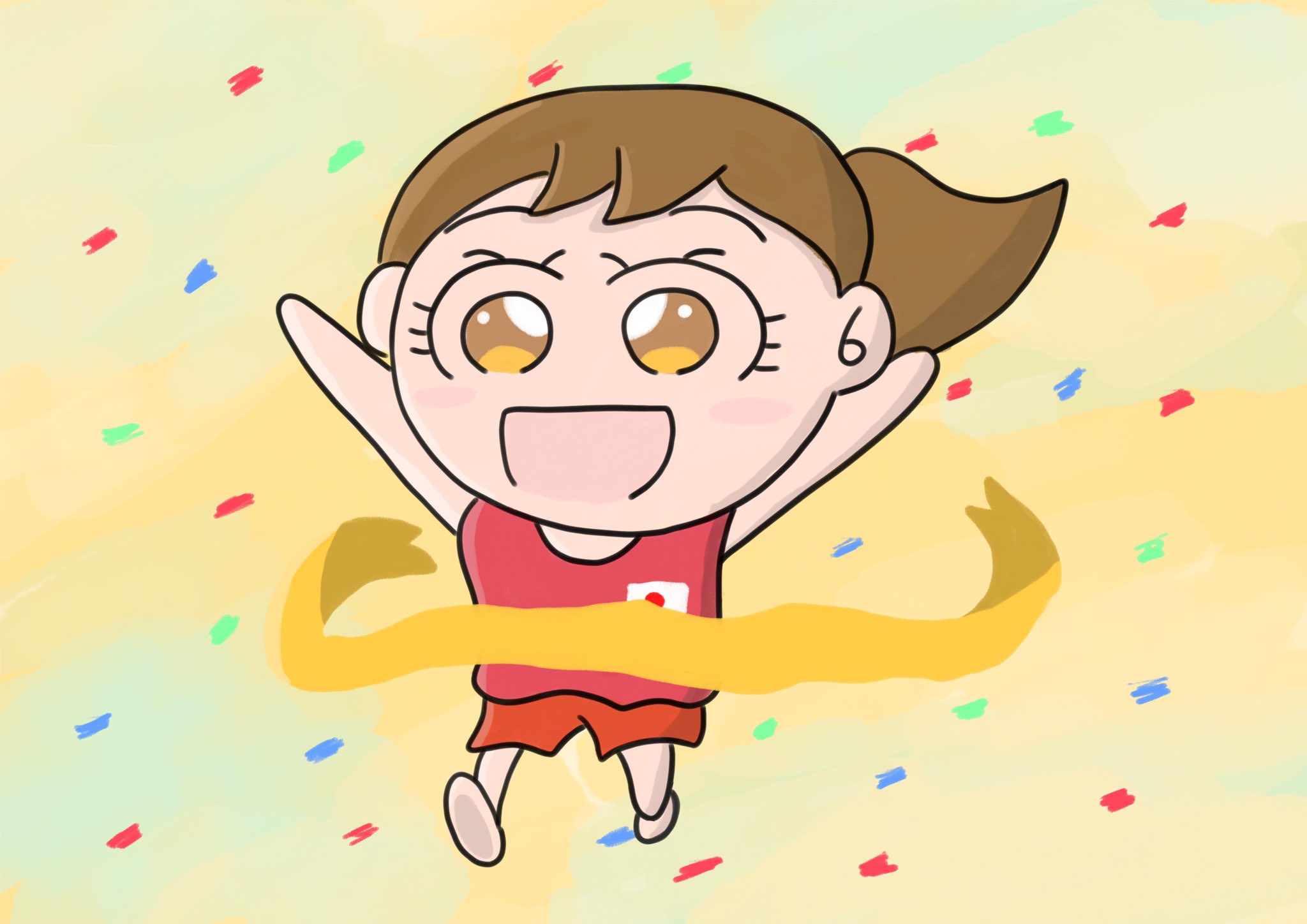 Aki かわいい子供 動物イラスト描きます 陸上で一位になった女子選手 がんばれ日本 イラスト イラストレーター かわいいイラスト オリンピック 絵柄が好みって人にフォローされたい みんなで楽しむtwitter閲覧会 T Co Ciqgrnxx7x Twitter