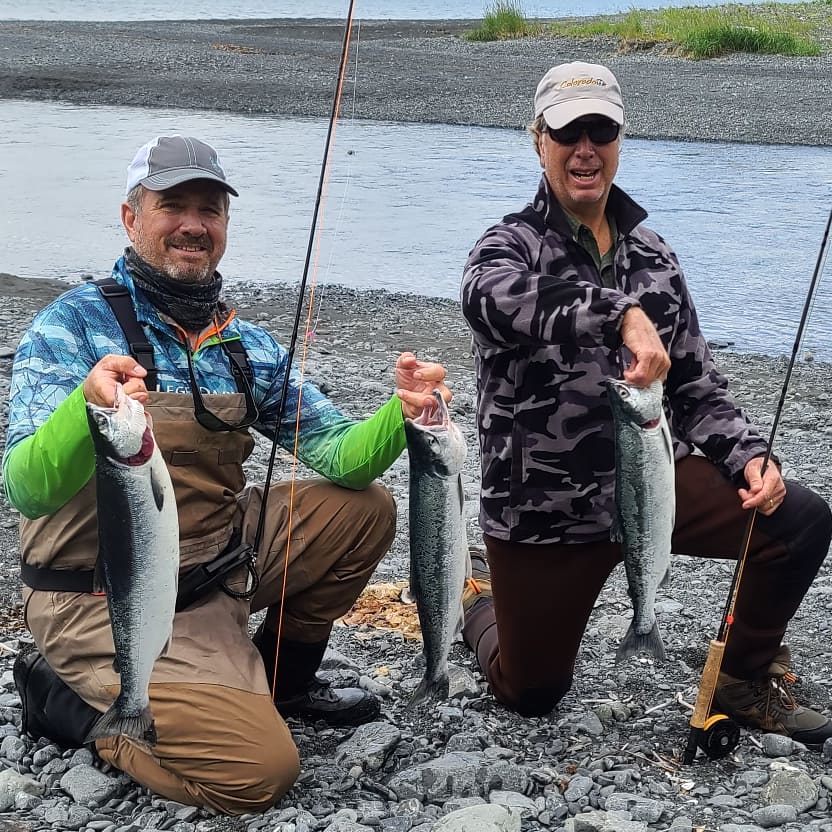 Mike Burnside on X: My bucket list Kodiak Island, AK #fishing adventure!  My first sockeye salmon fishing on the Pasagshak River with 2 fish limit;  beautiful and hard fighting fish. On to