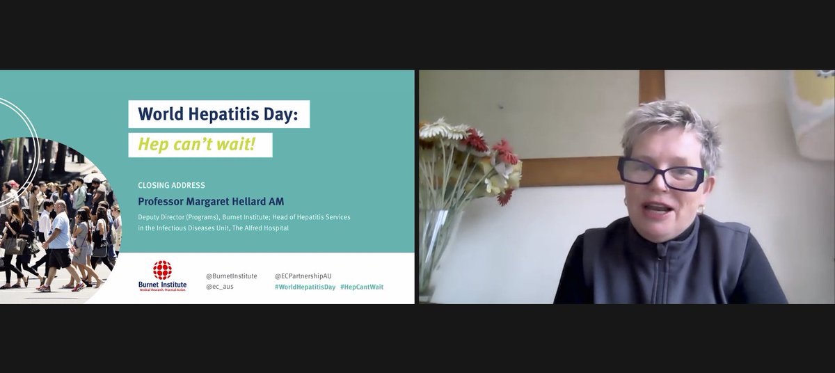 Burnet Institute (@burnetinstitute) on Twitter photo "If 2 billionaires had raced to eliminate diseases, one chose #hepB and one chose #hepC, imagine where we'd be," <a href="/MargaretHellard/">Margaret Hellard</a> says š should be launched in the direction of hepatitis elimination in closing remarks for our #WorldHepatitisDay symposium.
Thanks all who attended! "If 2 billionaires had raced to eliminate diseases, one chose #hepB and one chose #hepC, imagine where we'd be," <a href="/MargaretHellard/">Margaret Hellard</a> says š should be launched in the direction of hepatitis elimination in closing remarks for our #WorldHepatitisDay symposium.
Thanks all who attended!