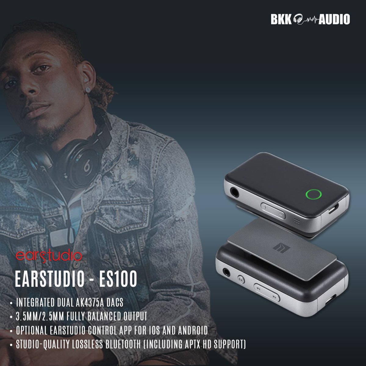 BkkAudio's tweet photo. 👍 โปรโมชั่นส่วนลด 25% สินค้าตัวใหม่ EarStudio รุ่น ES100 wireless dac/amp เป็นรุ่นแรกของ EarStudio 

🔥 ราคาปกติ 4,800 บาท ลด 25% เหลือเพียง 3,600 บาท 🔥

เพิ่มเติม https://t.co/Fsfizr3KPz

#bkkaudio #EarStudio #ES100 #หูฟัง #หูฟังนำเข้า #หูฟังราคาถูก #หูฟังระดับเทพ https://t.co/bv8YKckAfk