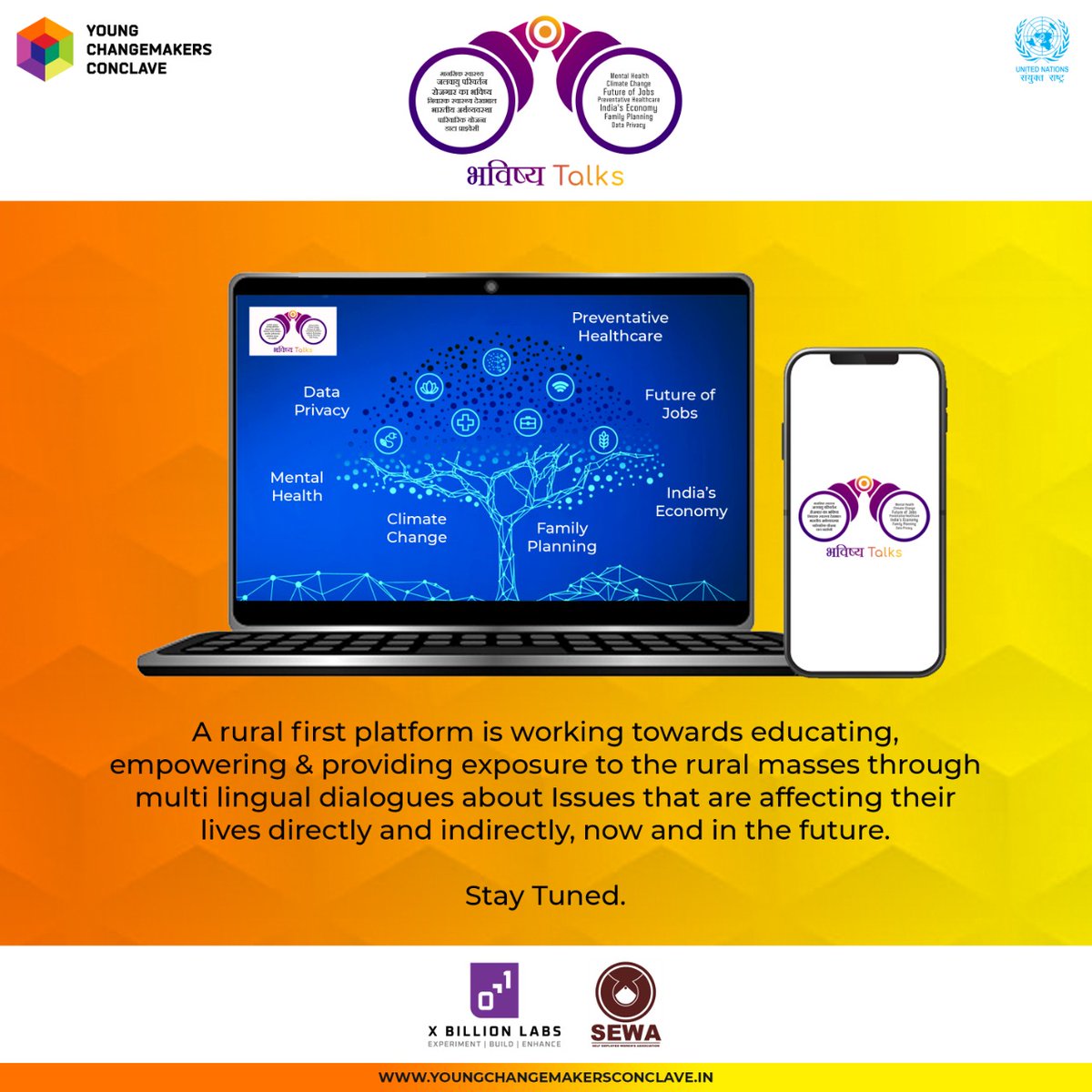 UNIC_YCC's tweet photo. #BhavishyaTalks 2021 is here to spread awareness among the masses about the key challenges in the rural healthcare sector. Stay tuned to know more.
#bhavishyatalks #unycc #xbsl #SDGs #healthcare #breakingcovid19myths #unitednationsindia #empoweringruralindia #ruralplatformfirst https://t.co/dagAthnKyE