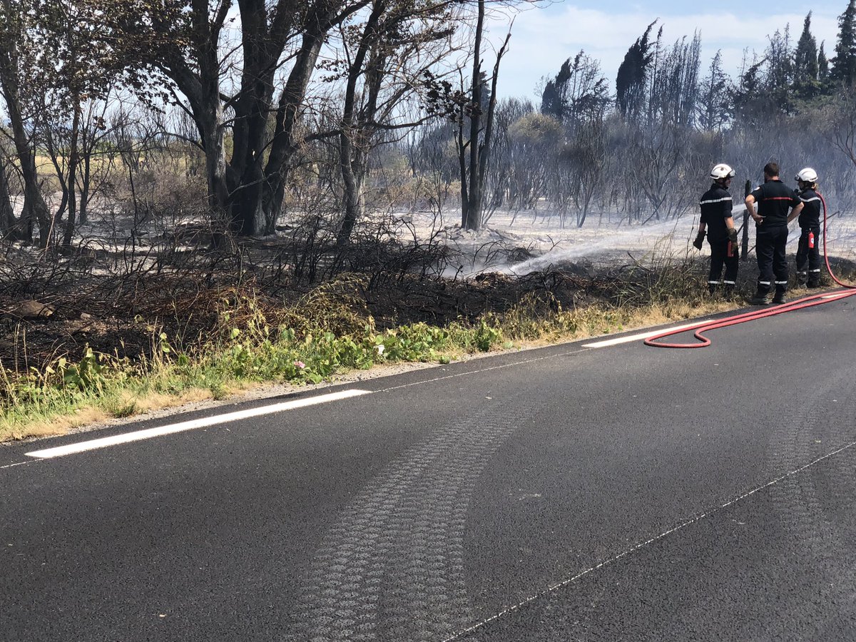 ForcadaGerard's tweet photo. Merci aux pompiers du @SDIS11OFFICIEL et des autres sdis pour leurs interventions dans l’Aude ce week-end et en particulier à #Lezignan https://t.co/G8eRD1va8Z