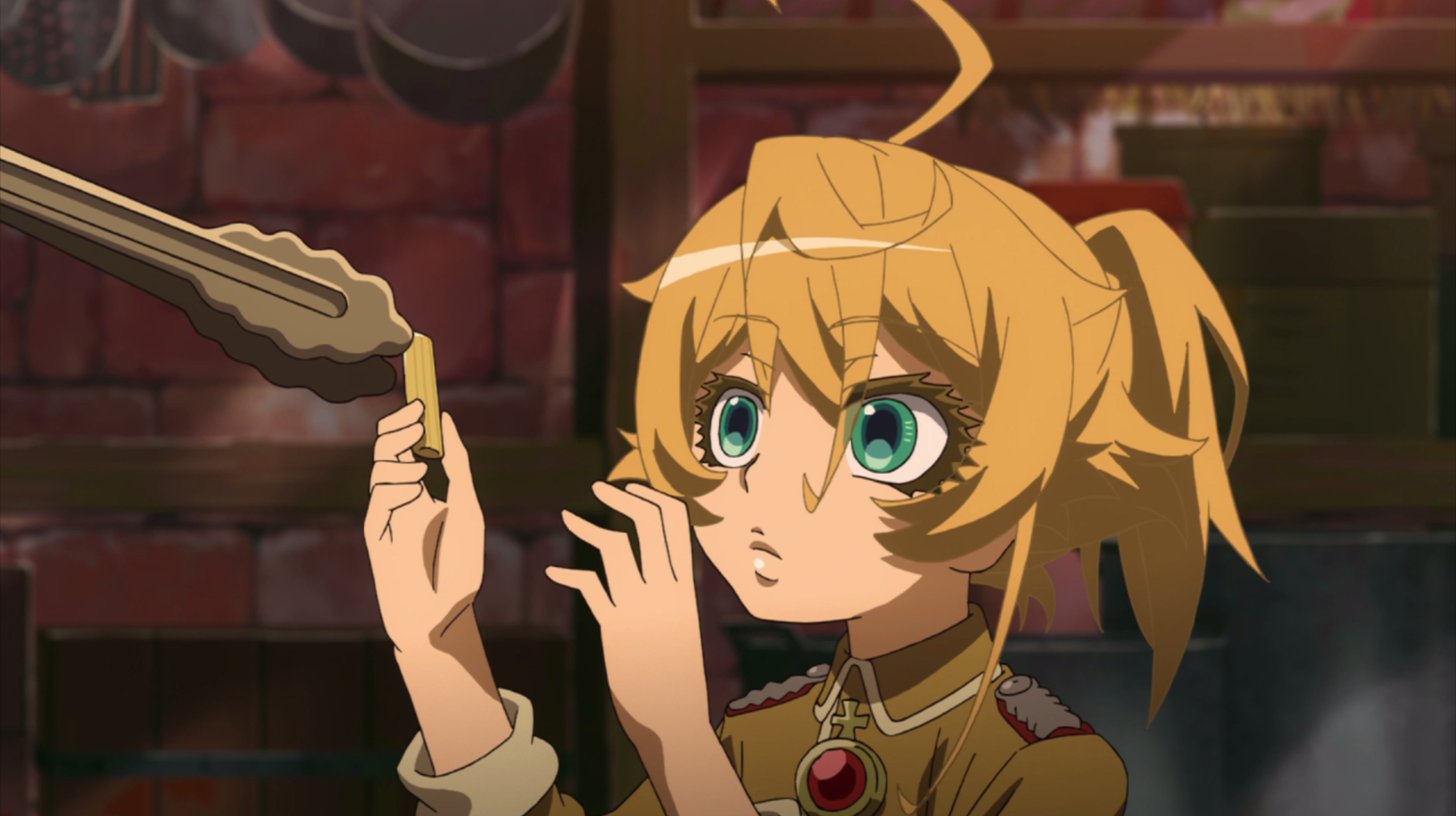 幼女戦記 アニメ公式 Tvシリーズ第2期製作決定 幼女戦記 新規短編映像 砂漠のパスタ大作戦 が本日11日から Netflix でも配信開始です 過酷な現場に食料面で少しでも配慮をしようと レルゲン大佐が戦場に送付したのはなんと乾燥パスタで