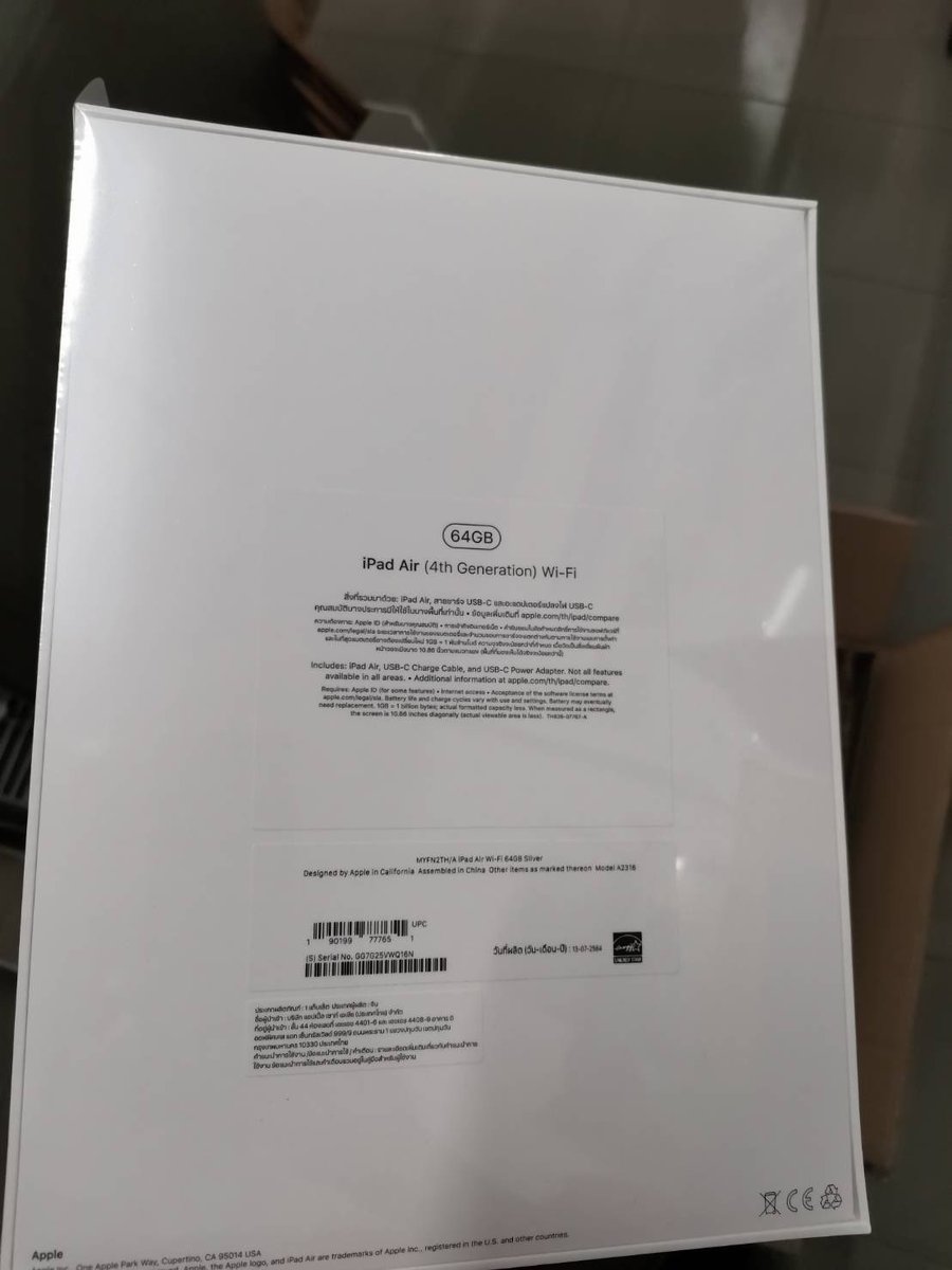 ⚠️ ขาย ⚠️

- IPad Air4 WiFi 64 GB  silver 
- ราคา 20,100 ส่งฟรี + ของแถม

สนใจทัก DM ได้เลยงับ

#ไอแพดเพื่อการศึกษา #ไอแพดair4 #ไอแพดราคานักศึกษา #iPadAir4 #ipad #iPadเพื่อการศึกษา