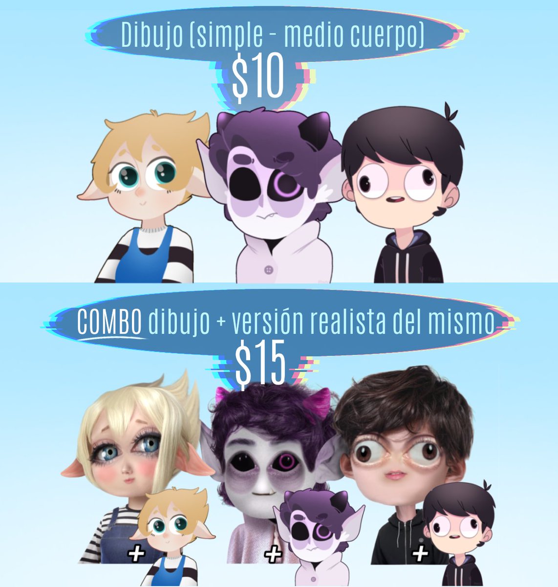 Smufful's tweet image. Bueno, supongo que abro este experimento de comisiones realistas-raras, jsjdk
No tengo mucho tiempo libre, así que no podré aceptar muchos :(
●Pagos vía PayPal