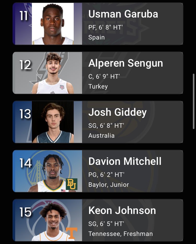 NugNba's tweet photo. The Nug NBA Pod 2021 NBA Mock Draft. TNNP entire lottery prediction #nba #NBADraft #NBADraft2021 https://t.co/A5DBkzBFJd