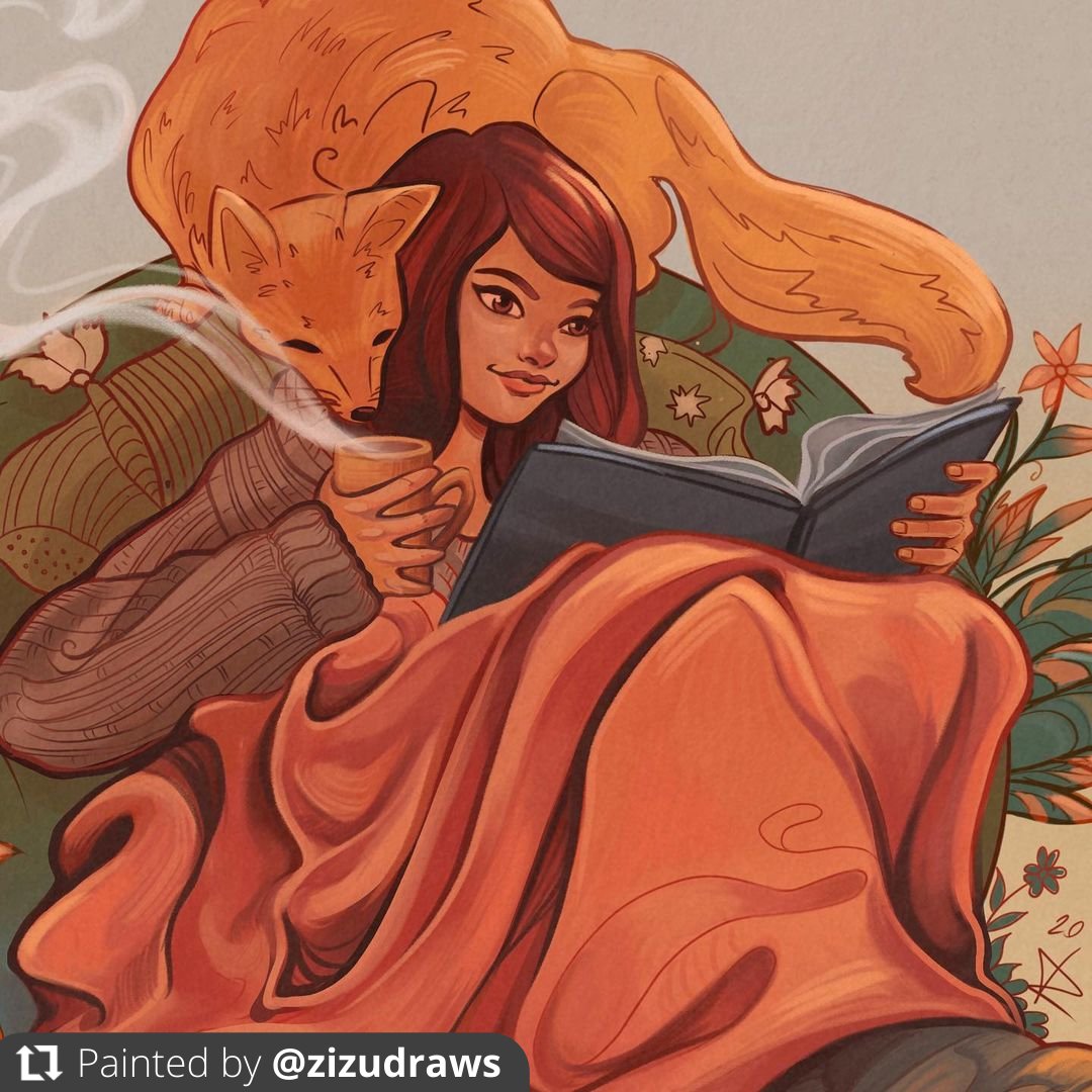 This beautiful painting by Zita Varga was painted with the help of some #GrutBrushes. Prints of this painting and others are available here linktr.ee/zizudraws