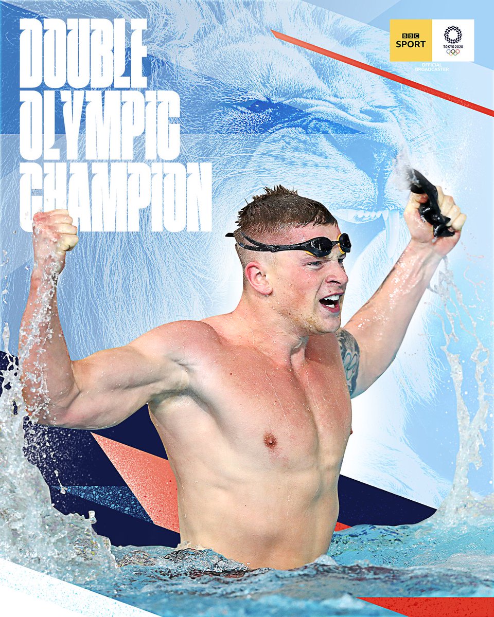 BBCSport's tweet image. History is made!!! 🎉

Adam Peaty is a double Olympic champion.

He becomes the first British swimmer to ever defend their title at the Games.

What an incredible victory 👏

More ⬇ #bbcolympics #Tokyo2020 #Swimming
