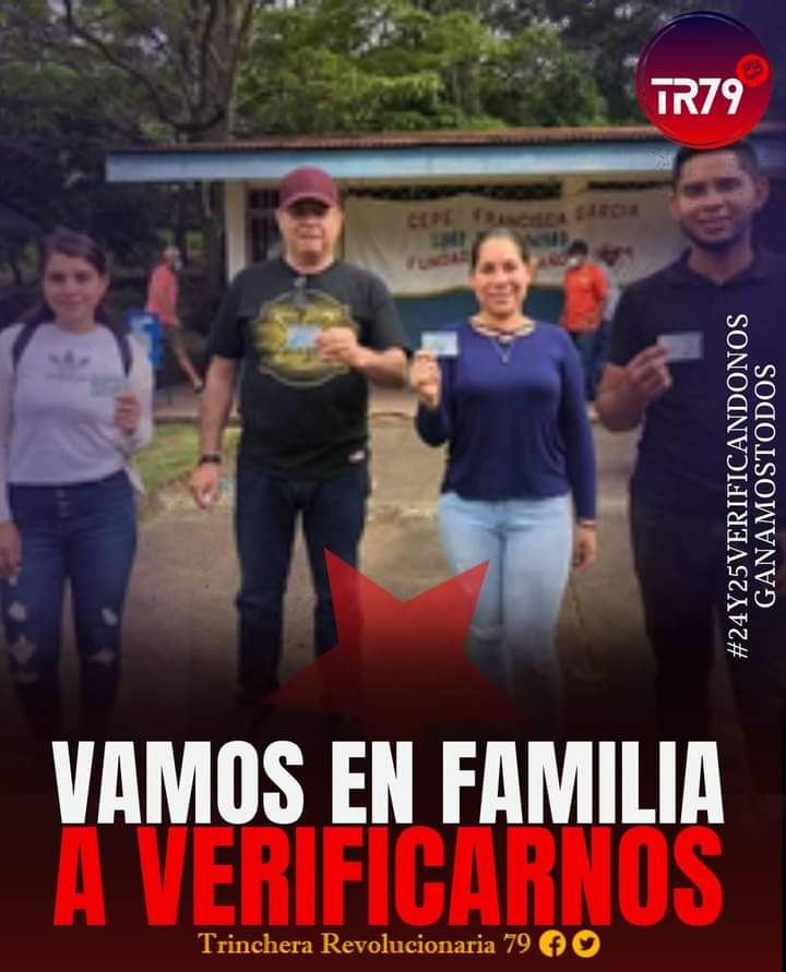 79Trinchera's tweet image. No te quedes sin verificar.
#24Y25VERIFICANDONOSGANAMOSTODOS 
#Nicaragua