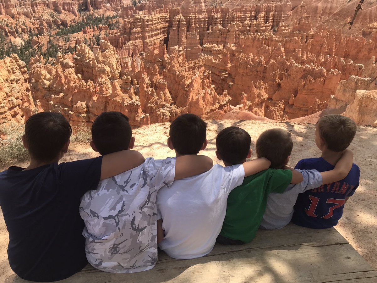 Today was an incredibly inspiring day <a href="/BryceCanyonNPS/">Bryce Canyon National Park</a> this whole trip has left me in awe of our country and the beauty and enormity of it all! Thankful I could provide my boys a glimpse of it!