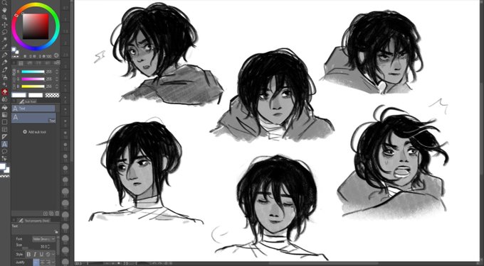 'm still on hiatus but wah here's 1 page of my character design finals with character expressions :-) 