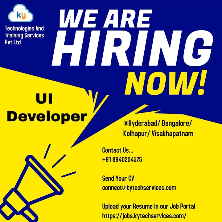 KYTechnologies's tweet photo. #uideveloper #uidevelopment #uidevelopers #uideveloperjobs #ui #uideveloperjob https://t.co/tsb8CiQoRS