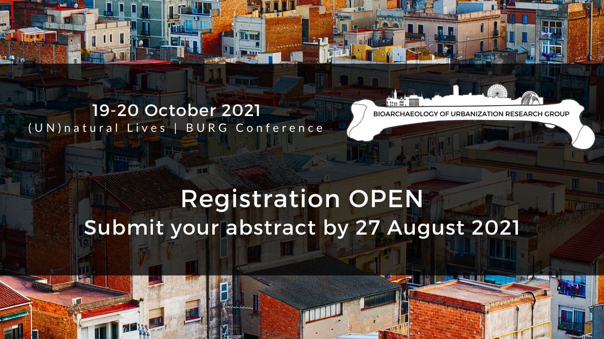 burg2021's tweet photo. 🗓️When? 19-20 October 2021
💰 How much? It's free!
📌Registration and abstract submission OPEN
👉https://t.co/0EM6gNzBIn
#BURG2021 #paleopathology #humanosteology #Osteoarchaeology #Bioarchaeology #Bioanthropology #HealthInThePast https://t.co/PaIZpYPG1G