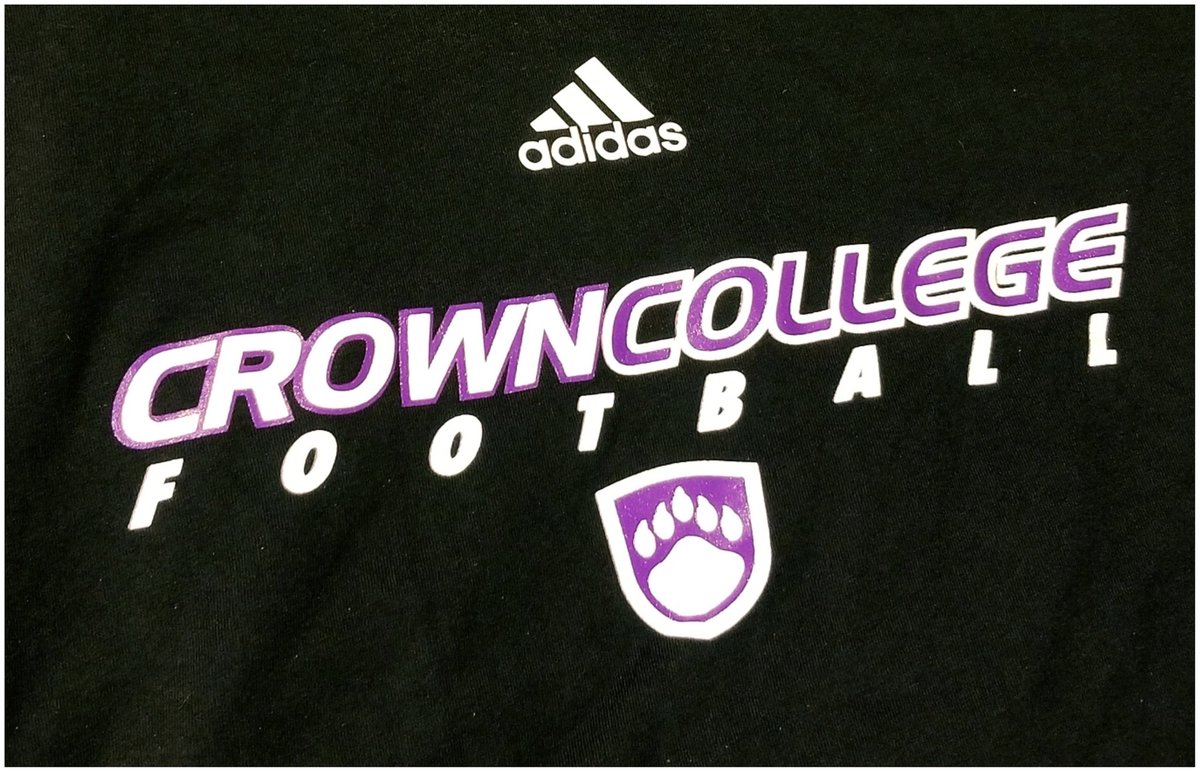 vanessatii's tweet image. My new @CrownCollegeFB gear came in and I'm definitely getting excited for Minnesota! 💜🖤