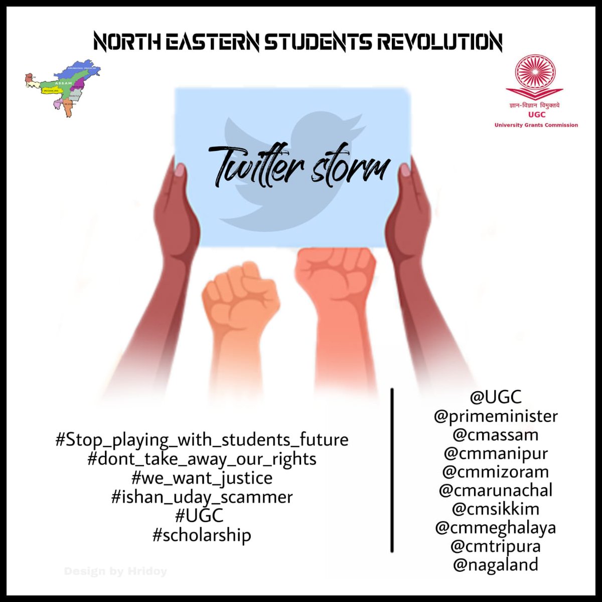 Lakhya_jyoti_'s tweet photo. #stop_playing_with_students_future #dont_take_away_our_rights #we_want_justice #ishan_uday_scammer #UGC #Scholarship  @ugc_india @narendramodi @CMOfficeAssam @CMO_Meghalaya @BjpBiplab @NBirenSingh @ZoramthangaCM  @Neiphiu_Rio @PemaKhanduBJP @aajtak 
@EduMinOfIndia https://t.co/sxjJUoIvuJ