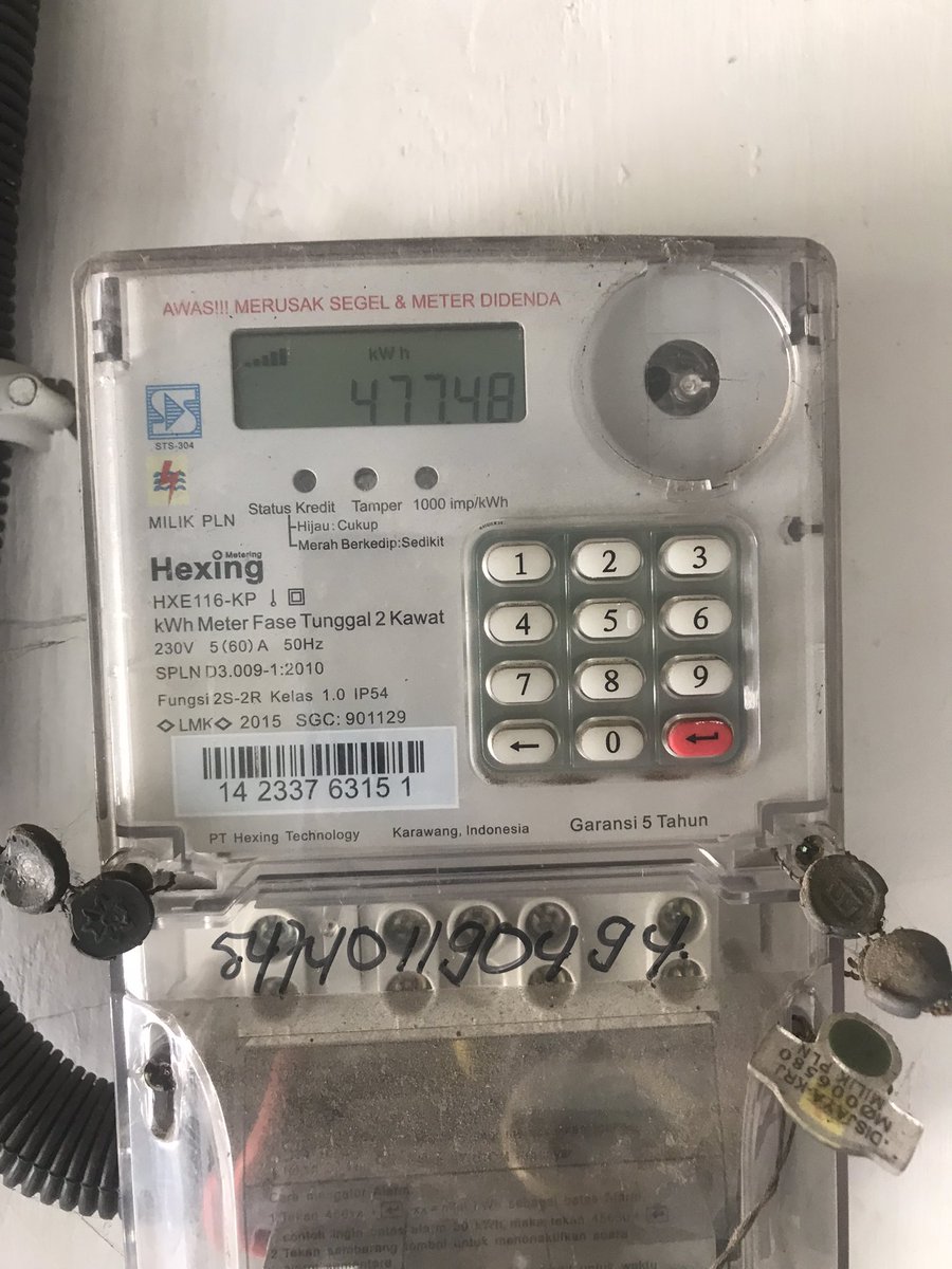 JakartaJam's tweet photo. @pln_123 sudah 6 hari tapi token berkurangnya sedikit sekali apakah ada kesalahan? https://t.co/4YbRQSppuC