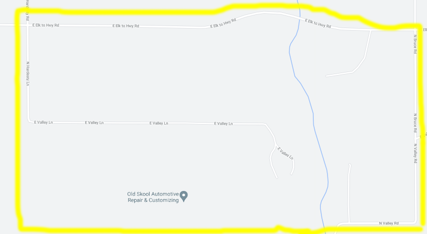 SpokaneSheriff's tweet photo. Downsized Level 3 Evac (Please Leave Now): People living in the area from N. Hardesty on the west, to N. Bruce on the east, and E. Valley on the south, to E. Elk to Hwy. on the north.  
People outside of this area should be prepared to leave if conditions change. #ValleyRoadFire https://t.co/7iEQbg85yn