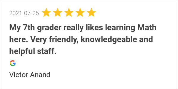 CincyMathnasium's tweet photo. New 5.0-star Review: "My 7th grader really likes learning Math here. Very friendly, knowledgeable and helpful... https://t.co/uyQoCUJyEs