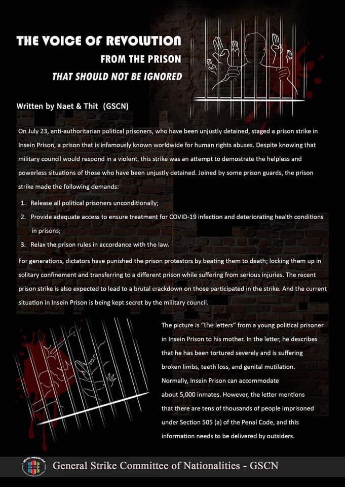 KayThiA70826514's tweet image. The voice of Revolution from the prison in Myanmar.
#WhatsHappeningInMyanmar 
#HowManyDeadBodyNeedForUNtoTakeAction 
#July25Coup