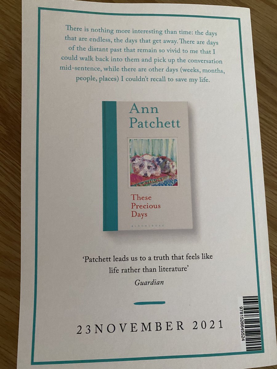djpapilko's tweet photo. I have just received the perfect #Lockdown book!!! I love everything Patchett writes but a collection of ‘life-affirming essays’ feels particularly well timed. https://t.co/MWJFsNiuee