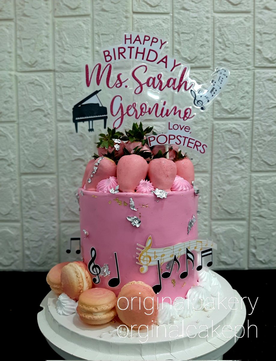 Michel1487's tweet photo. Maraming Salamat sa tiwala #POPSTERS @Popsters_Ofcl 

HAPPY BIRTHDAY Idol Ms. SARAH GERONIMO @JustSarahG 
#originalcakeph #originalbakery https://t.co/KvgyqXiows