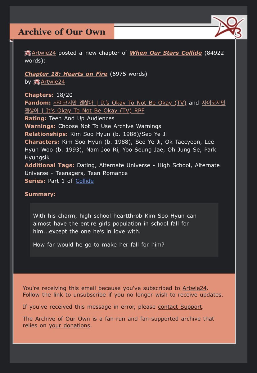 hmkthxbai's tweet image. I only have email notifications activated for AO3 updates 🔥 #WOSC #WhenOurStarsCollide