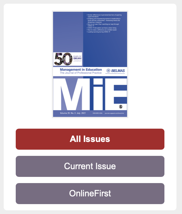ManagementinED's tweet photo. Have you considered contributing to @ManagementinED?
Find our more about the types of contributions published in MiE, the submission guidelines, and latest contributions here: https://t.co/G8cSn8igb9
#Leaders #EdLeadership #EducationResearch #ECRChat #EdPublishing #EdWriting https://t.co/RQLrwWLaIb