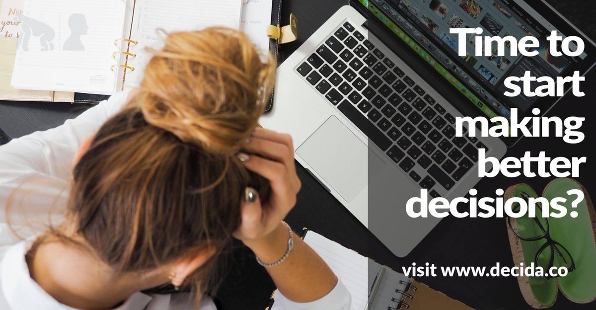 DecidaDigital's tweet photo. Time to start making better decisions? Visit https://t.co/Hi0bO2dH0A and improve the confidence and quality of your decisions today! https://t.co/QJaWYphCDP