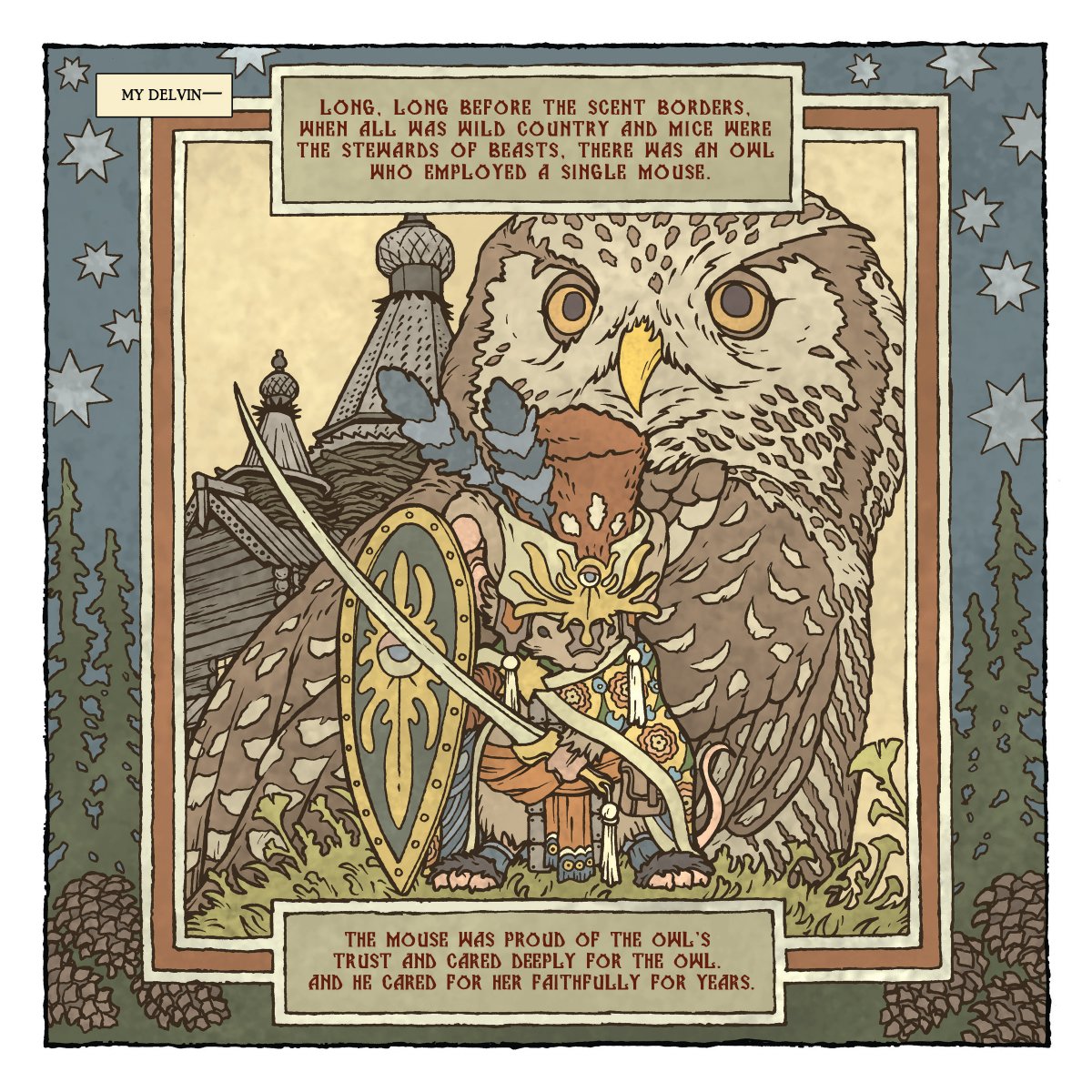 sudipdg85's tweet photo. #MouseGuard: The Owlhen Caregiver - in this anthology of 3 stories, @mouseguard , as always, mesmerizes, enchants and teaches. A beautiful book, superbly illustrated, extoling the virtues of service, of kindness, and of the bravery in trying to truly understand others.
@Archaia https://t.co/oDMXHukvRo