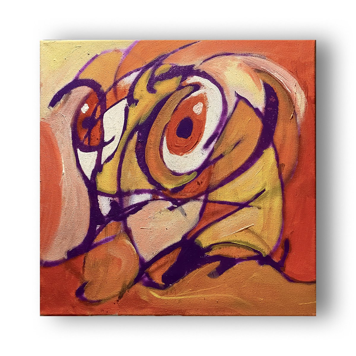 aleqth's tweet photo. Hamster Beetle 

14x14 inches Acrylic on Canvas https://t.co/fbN4Hqmhw6