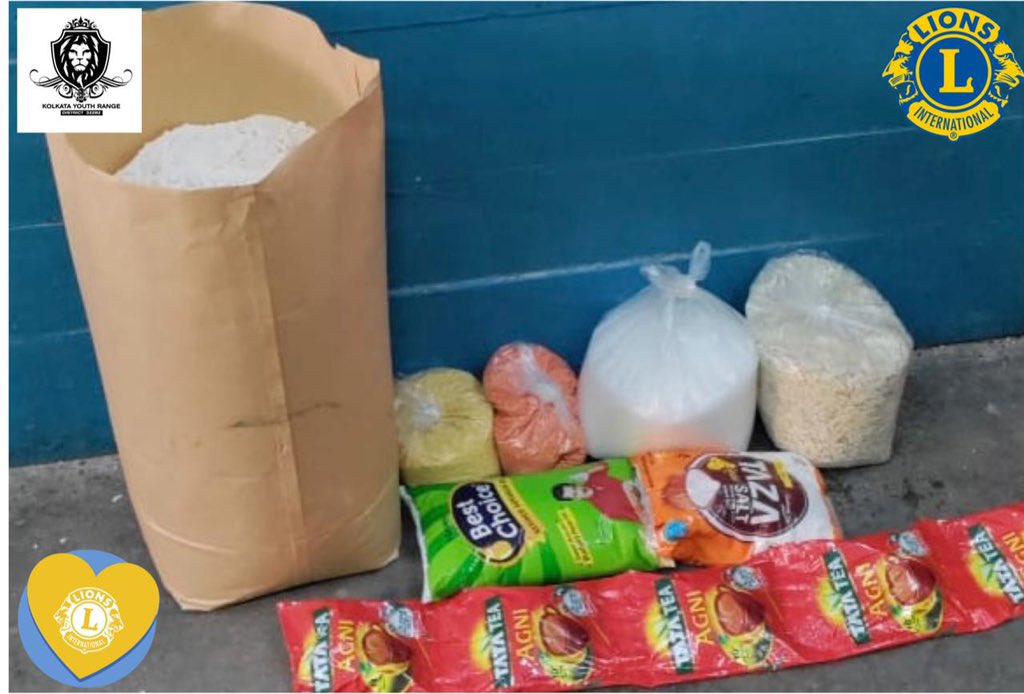 Provided #rationkit to an elderly family in Belgachia, Kolkata.
Kit includes:
10 kg Aata
500 gm Masoor Dal 
500 gm moong Dal
1 ltr Edible Oil
500gm tea leaves
2 kg sugar 
1 kg Salt
1 kg Chidwa

#ration #FoodForNeedy #food #Foods #RationDistribution #lionsfighthunger #lions