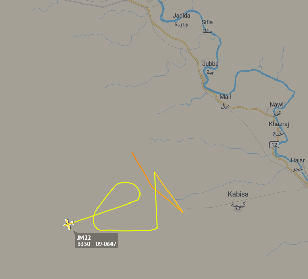 ameliairheart's tweet photo. USAF MC-12W 09-0647 out of Al Asad AB, IQ. This aircraft arrived at Al Asad ~5 days ago, this is the first time we've seen her flying since then.
https://t.co/Gz8N3a3cYk
#ADSB #AE2F64 https://t.co/bnu7wHNBsB