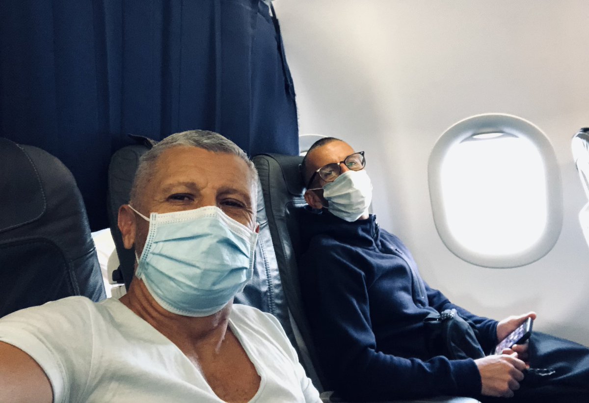 wintertonsworld's tweet photo. MAN>FRA>LCA. Two very happy #planegeeks. First flight for 12 months. @lufthansa @manairport https://t.co/Zr39FmvF0C